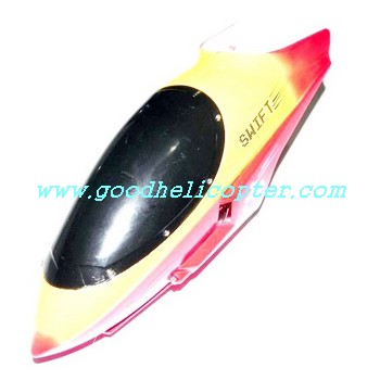 fq777-502 helicopter parts head cover (yellow-red color) - Click Image to Close